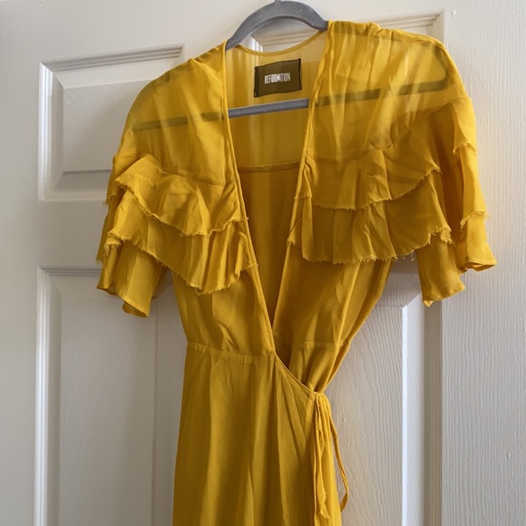 Reformation Wrap Maxi Dress - Picture 3 of 8